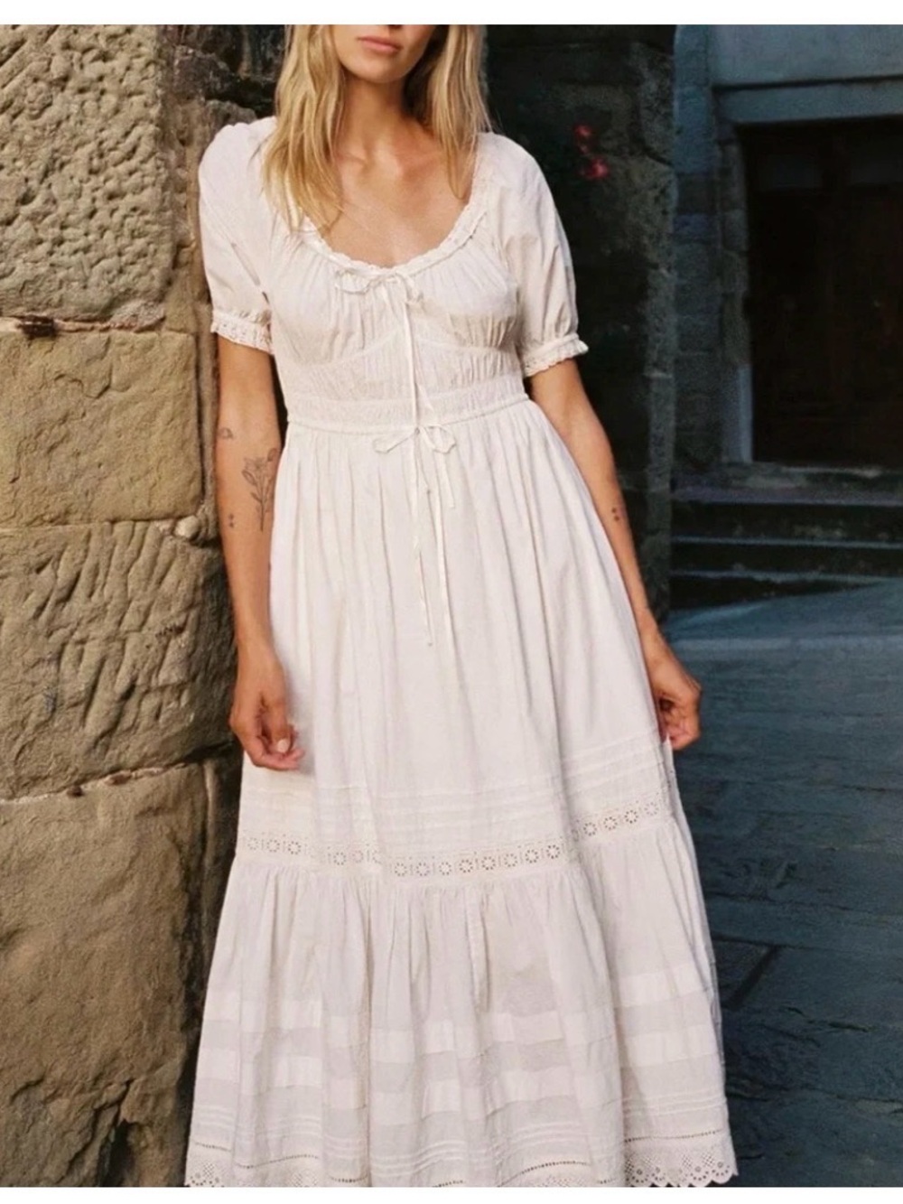 Christy Dawn The Brynne Dress in Pearl